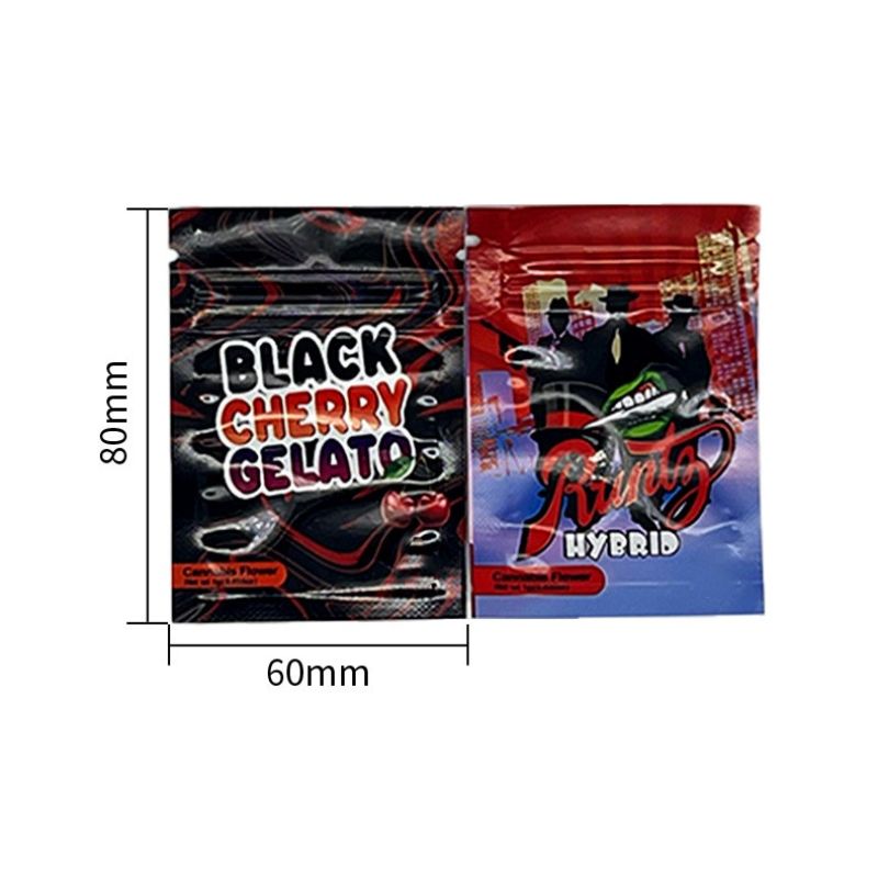 Red Lato Pop Strain Mylar Bags